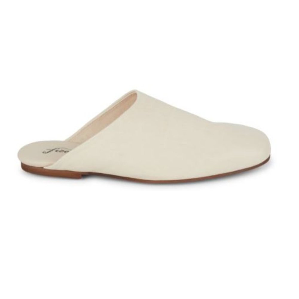 Free People Reese Mule Leather Bone